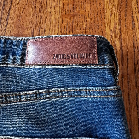 Zadig & Voltaire Eva Use Bleu Jeans Size 26 - Picture 6 of 12